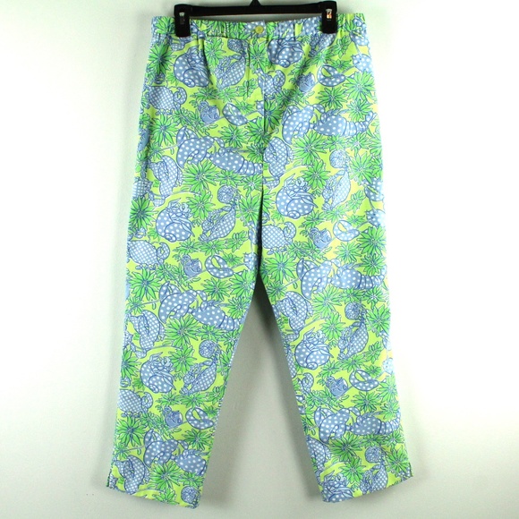Jupe Lilly Pulitzer Imprimé Crabe/homard - Taille 4, 100% Coton, Doublée, Fermeture Zip